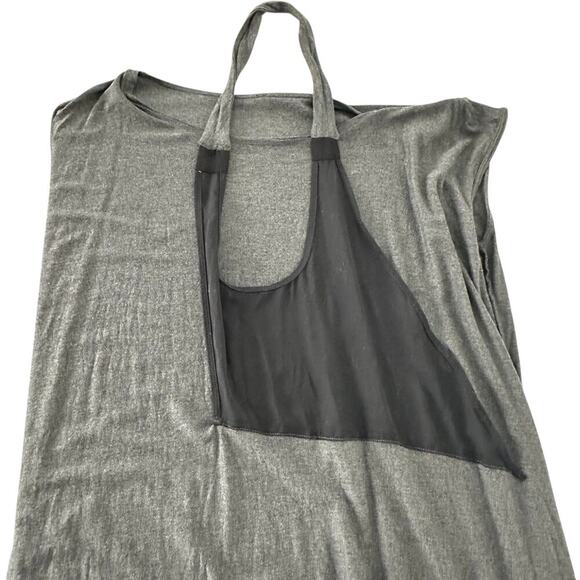 All Saints Pari Draped Grey Soft Jersey Mini Dress (L) - Picture 9 of 11